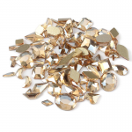 Strasuri din cristale pentru make-up, model SQM004 Gold Light